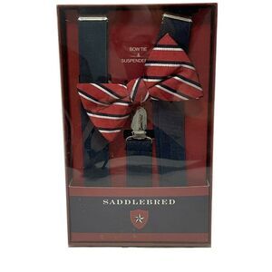 NWT Saddlebred Boys Red White Blue Bow Tie and